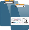 Sooez Plastic Clipboard with Pen Holder, Clip Boards 8.5x11 with Low Profile by Sooez