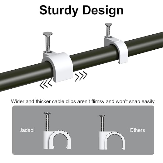 Jadaol Wide Design Cable Clips - Image 4