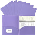 Aegero Plastic Folders with Pockets, Durable Heavy Duty File Folders with by Unknown