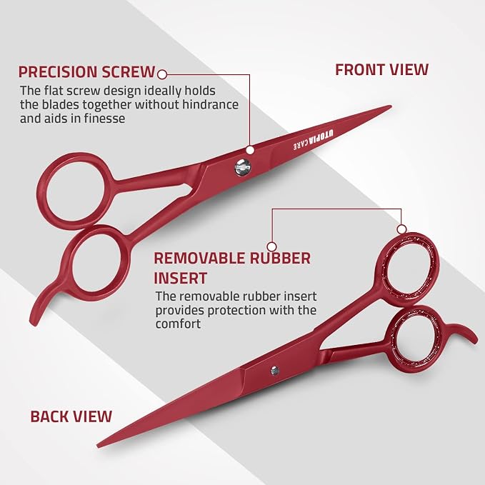 Utopia Care Hair Cutting and Hairdressing Scissors 6.5 Inch, Premium Stainless - Image 3