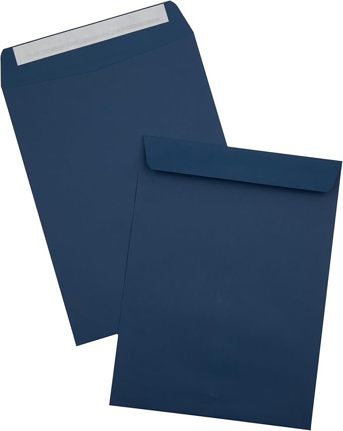 LUXPaper 9 x 12 Open End Envelopes | Peel & Press | Navy Blue | 80lb. Text | - Image 5