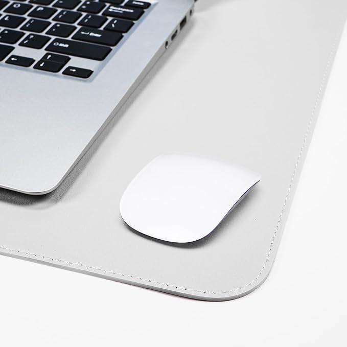AFIING Cork Desk Mat 23.6 x 13.7, Dual-Sided Cork & PU Leather Desk Pad - Image 5