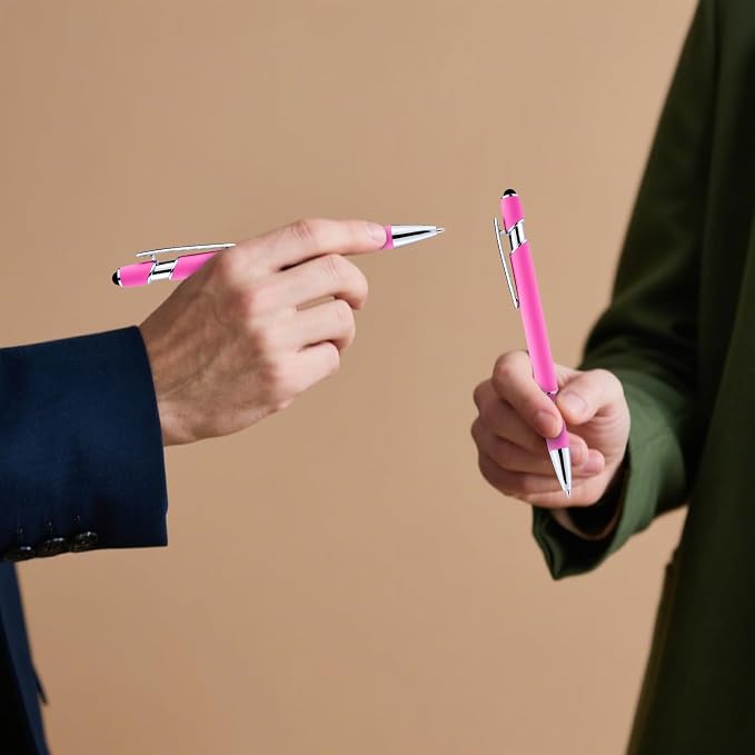 LINFANC 12 Pack Pink Ballpoint Pen - Image 4