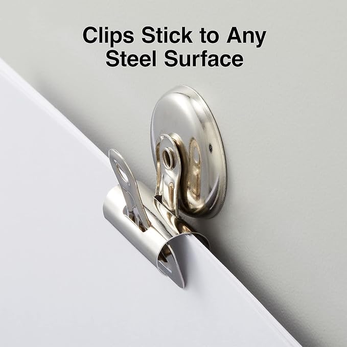 Staples Magnetic Bulldog Clips, 1 1/4" Width, 3/8" Capacity, 18 Pack – - Image 3