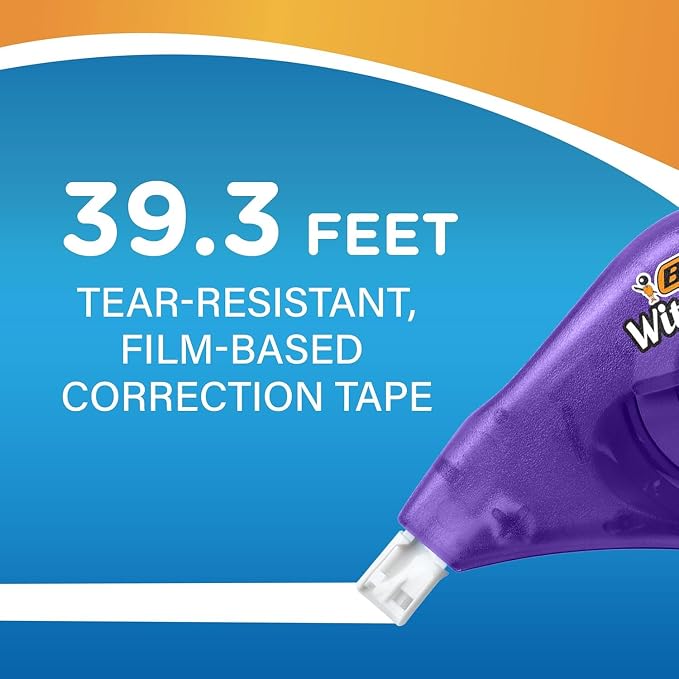 BIC Wite-Out EZ Correct Correction Tape, Tear-Resistant and No Dry Time - Image 9