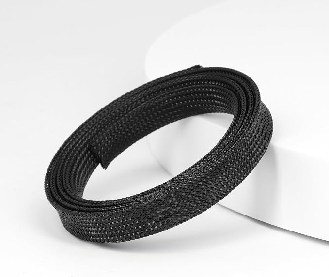 25ft PET Expandable Braided Cable Sleeve 1.2 inch Pet Braided Cable Sleeve - Image 3