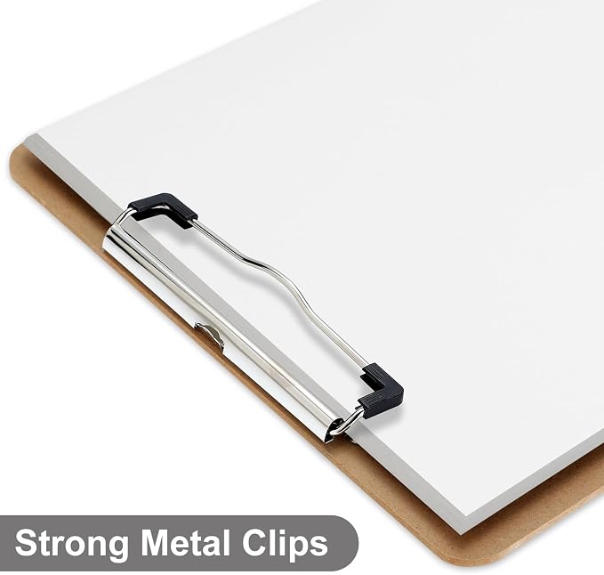 Wood Clipboards 30 Pack, Letter Size Hardboard Clip Board 8.5x11 | A4 Standard - Image 3