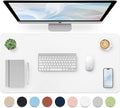 Bloss White Desk Mat, Mouse Pad, Waterproof Leather Desk Pad, Desk Matt by Bloss
