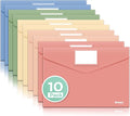 Sooez 10Pack Plastic Envelopes, Plastic File Folder, Folders by Sooez