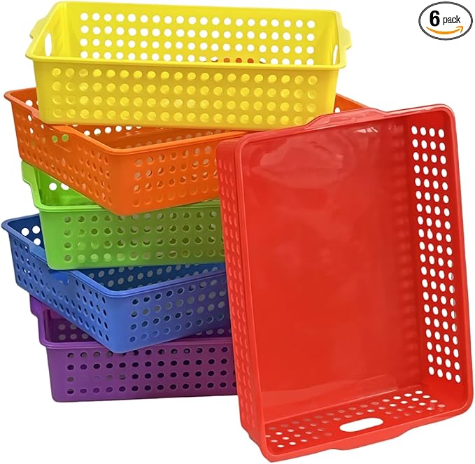 RAUVOLFIA 6 Pack Plastic Turn in Paper Trays by RAUVOLFIA