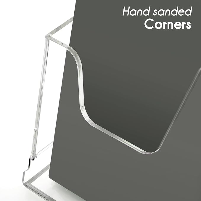 HeZone Acrylic Brochure Holder 8.5X11Inch, Magazine Pamphlet, Booklet Holder - Image 6