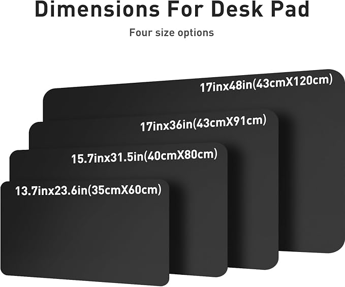 Aothia Leather Desk Pad Protector, Mouse Pad, Office Desk Mat, Non-Slip PU - Image 6