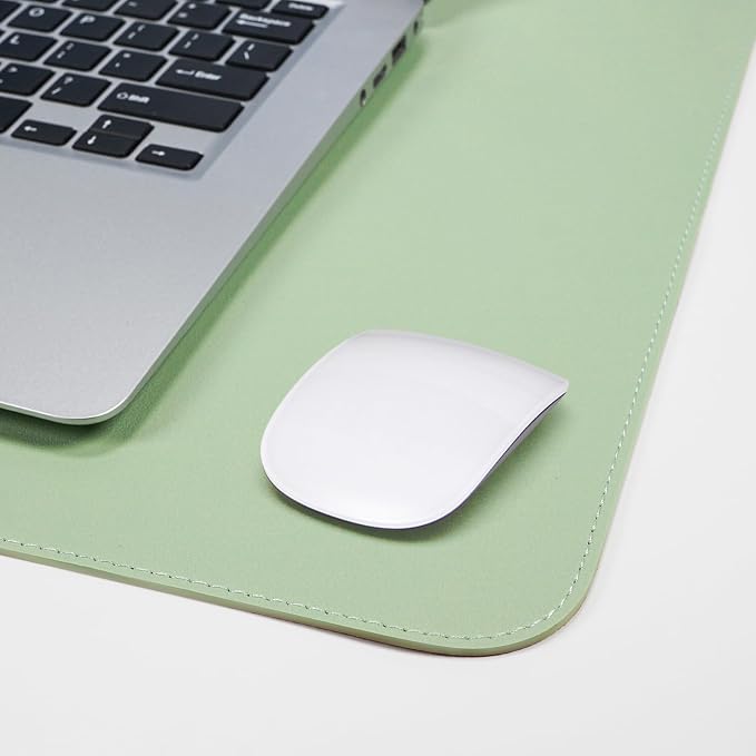 AFIING Cork Desk Mat 35.4" x 17", Dual-Sided Natural Cork & PU Leather Desk Pad - Image 5