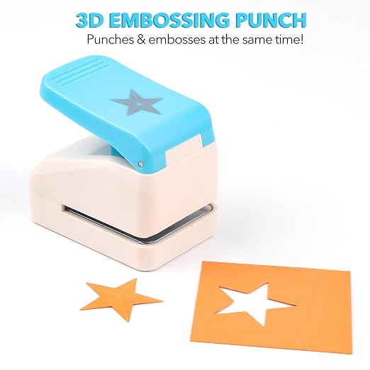 Star Punch | 1.4 inch Star Hole Punch | Portable Lever Action Craft Punches | - Image 4