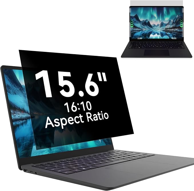 Laptop Privacy Screen 15.6 Inch-16:10 Aspect Ratio Anti-Glare Blue Light by MaoYeye