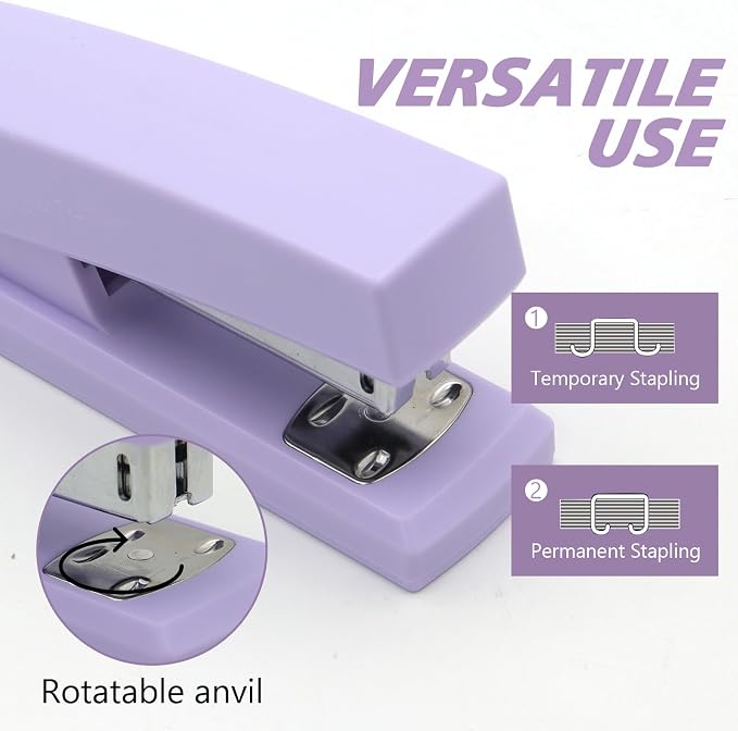 Purple Office Stapler, 25 Sheet Capacity - Image 3
