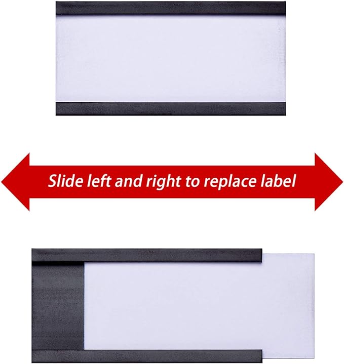 Magnetic Label Holders with Magnets Magnetic Data Card Holders with Clear - Image 4
