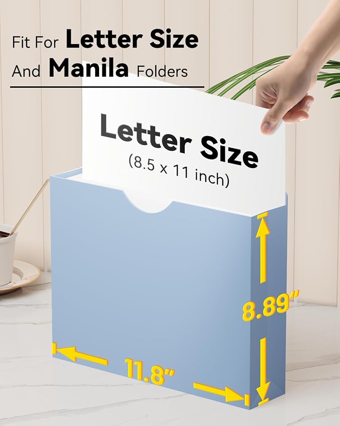 2 Inch Plastic Manila File Jacket & File Pockets, Heavy Duty 2 Inch Expanding - Image 4