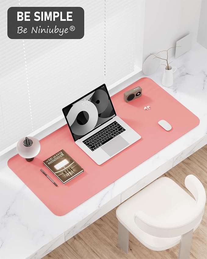 Desk Pad, 35.5" x 17" PU Leather Non-Slip Desk Mat Large Mouse Pad - Image 7