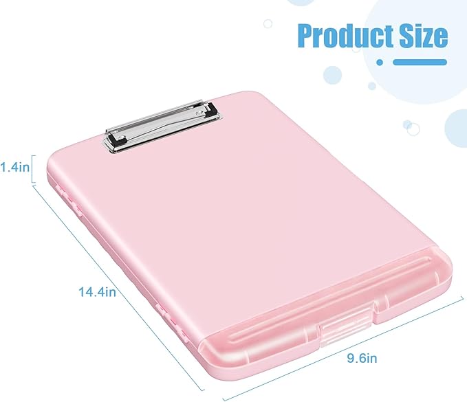 Hongri Clipboard with Storage with Pen Holder, Folder Nursing Clip Board 8.5 x - Image 4