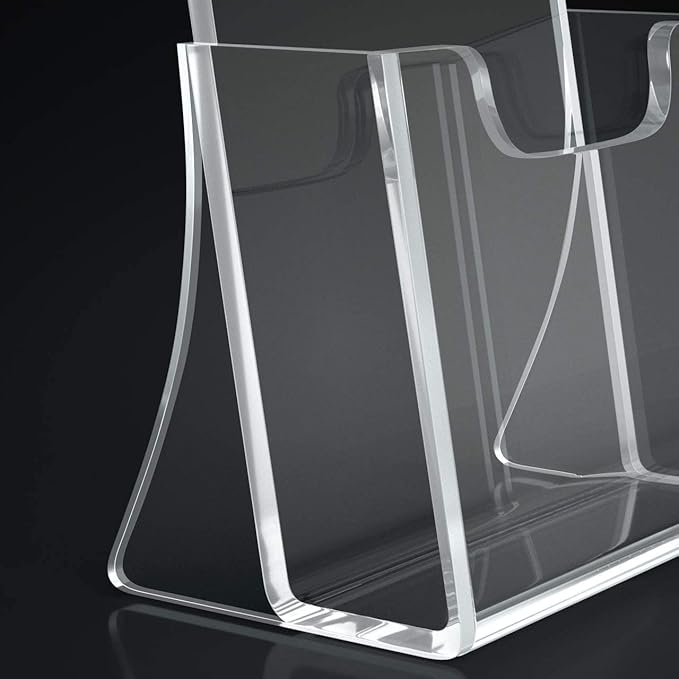HIIMIEI Brochure Holder 8.5 x 11 inches, Acrylic Flyer Holder - Image 6