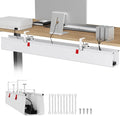 Univivi No Drill Under Desk Cable Management Tray, Clamp/Screw Mount Desk Cable by Univivi