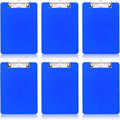 6 PCS Clipboards Bulk with Pen Holder, Standard A4 Letter Size, Plastic Clip by TFDLCGzm