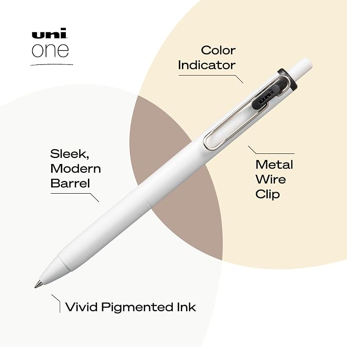 uniball uniONE Gel Pen, Retractable, Medium 0.7 mm - Image 3