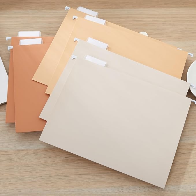 Y YOMA 6 Pack Gradient Hanging File Folders Letter Size Decorative Hanging - Image 7