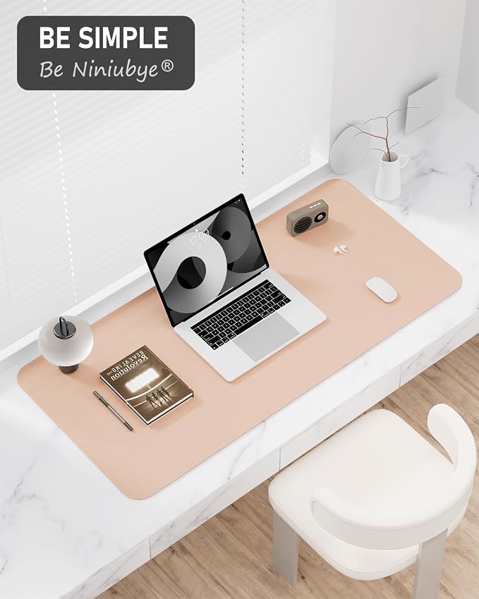 Desk Pad, 35.5" x 17" PU Leather Non-Slip Desk Mat Large Mouse Pad - Image 7
