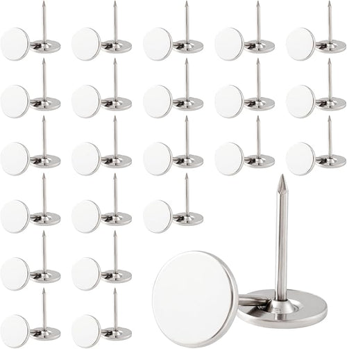 100pcs Metal Thumb Tacks, Heavy Duty Flat Head Push Pins, Upholstery Tacks by Unknown