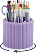 Anyoifax 360° Rotating Pen Holder 7 Slots Desk Organizer Removable Pencil Cup by Anyoifax