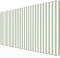 Sage Green Striped Desk Mat Cute Pastel XXL Large Gaming Mouse Pad Desk Pad by Unknown