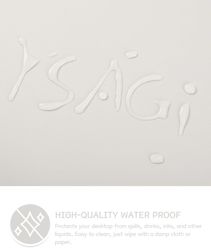 YSAGi Non-Slip Leather Desk Pad L Size, Waterproof Laptop Computer Desk - Image 4