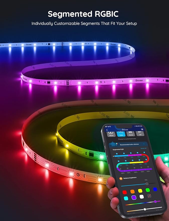 Govee 100ft RGBIC LED Strip Lights, Smart LED Lights - Image 7