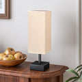 aooshine Linen Black Small Table Lamp by Aooshine