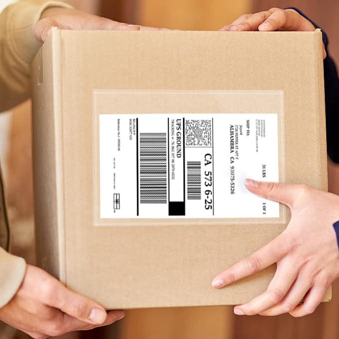 400 PCS shipping label sleeves, 7.5" x 5.5" Shipping Label Envelopes - Image 6