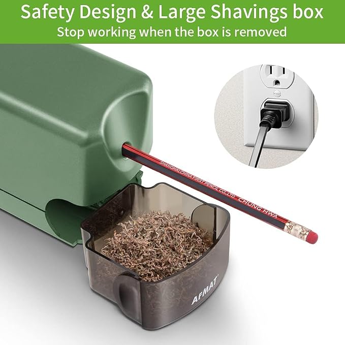 AFMAT 10 Pack Electric Pencil Sharpener, Heavy Duty Pencil Sharpener - Image 6