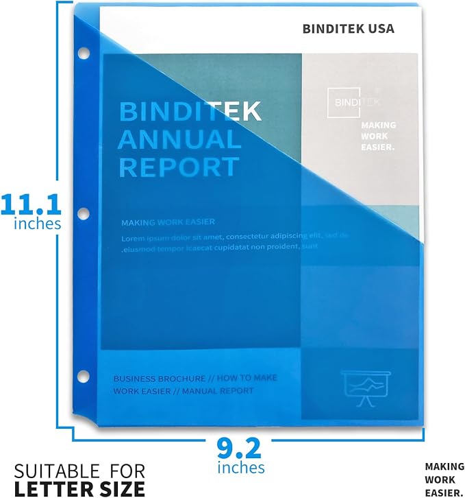 Binditek 10 Pack Poly Slash File Jackets - Image 2