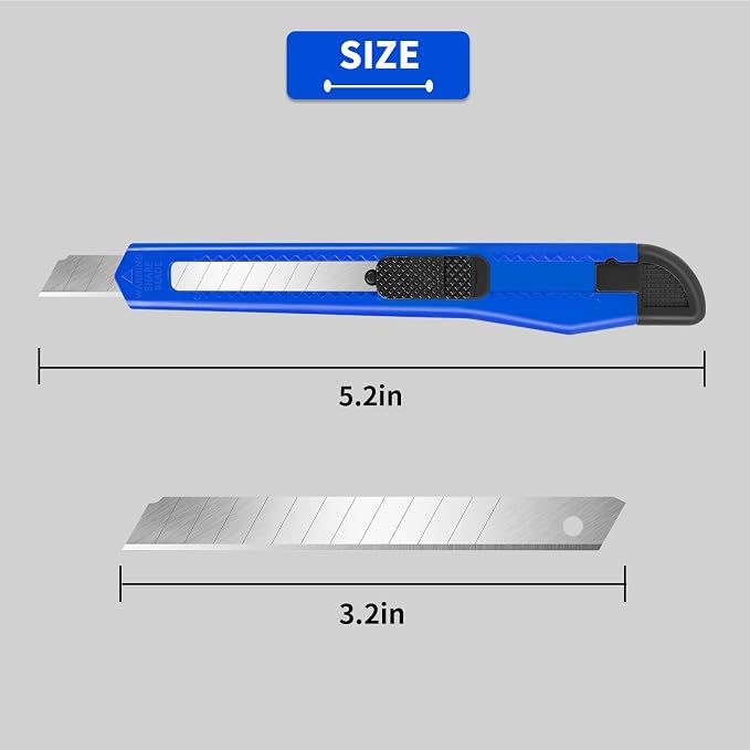 24Pack Box Cutters Utility Knife Retractable Compact Extended Use - Image 4