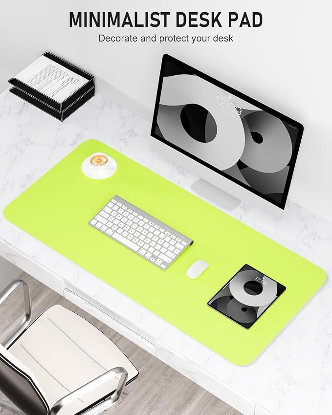 Desk Pad, 35.5" x 17" PU Leather Non-Slip Desk Mat Large Mouse Pad - Image 2