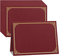 SUNEE 10 Packs Burgundy Certificate Holders, by SUNEE