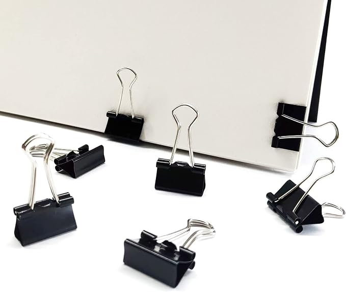 DSTELIN 180 Pack Mini Binder Clips 3/4-Inch Width, Small Paper Clamps - Image 6