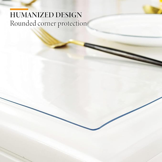 Deep Dream 1.5mm Clear Desk Cover Protector, 40×60 Inch Clear Table Cover - Image 5