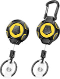 MNGARISTA Retractable Keychain Badge Reel Retractor Holder, 2 Pack by MNGARISTA