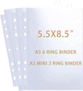 80 Pack 160 Pockets 5.5x8.5” Sheet Protector Sleeves by WITHYU