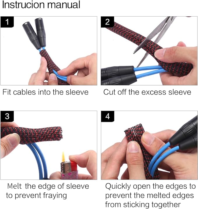 Alex Tech 10ft - 3/4 inch Cord Protector Wire Loom Tubing Cable Sleeve Split - Image 6