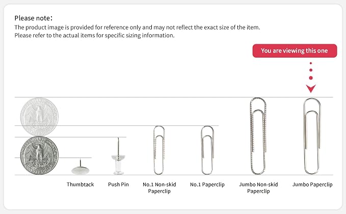 PAPERPAL Paperclips for Office School & Personal Use, Jumbo Smooth Paper Clip - Image 9