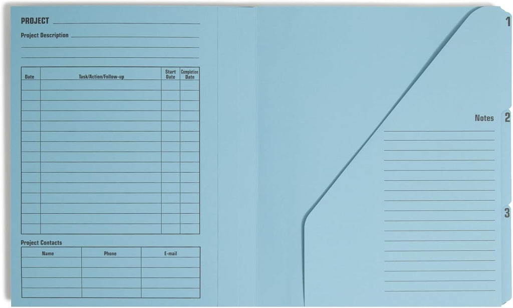 Smead Project Organizer, 10 Pockets, Closed Sides, Preprinted Templates - Image 4