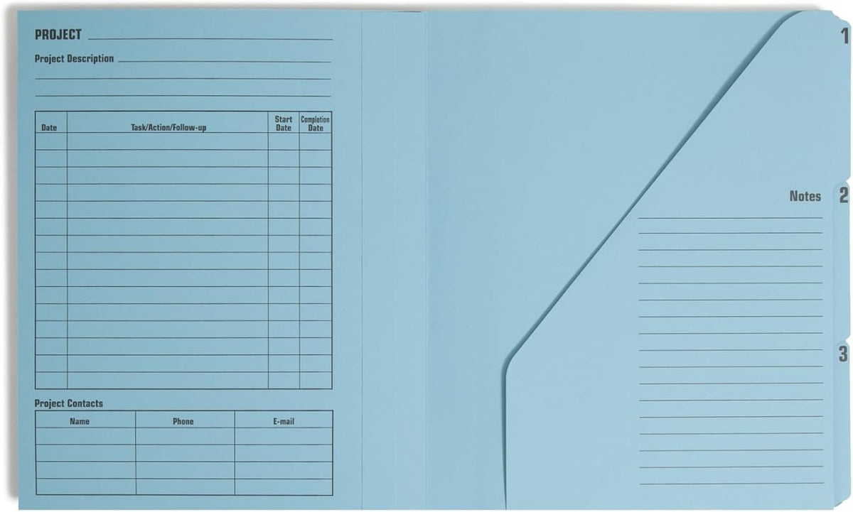 Smead Project Organizer, 10 Pockets, Closed Sides, Preprinted Templates - Image 4